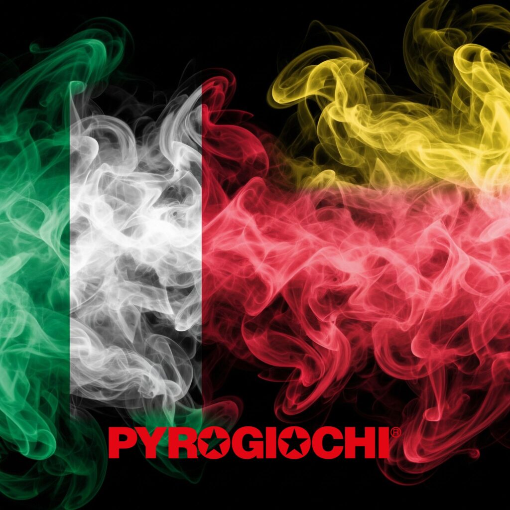Fumogeni Pyrogiochi Italia e Giallo-Rosso